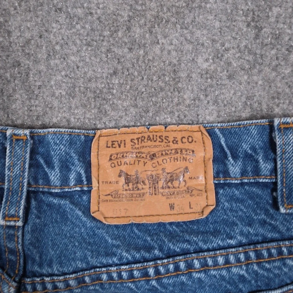 VTG Levis 517 Orange Tab Jeans Mens 31x30* Medium Wash Straight Leg Classic Fit
